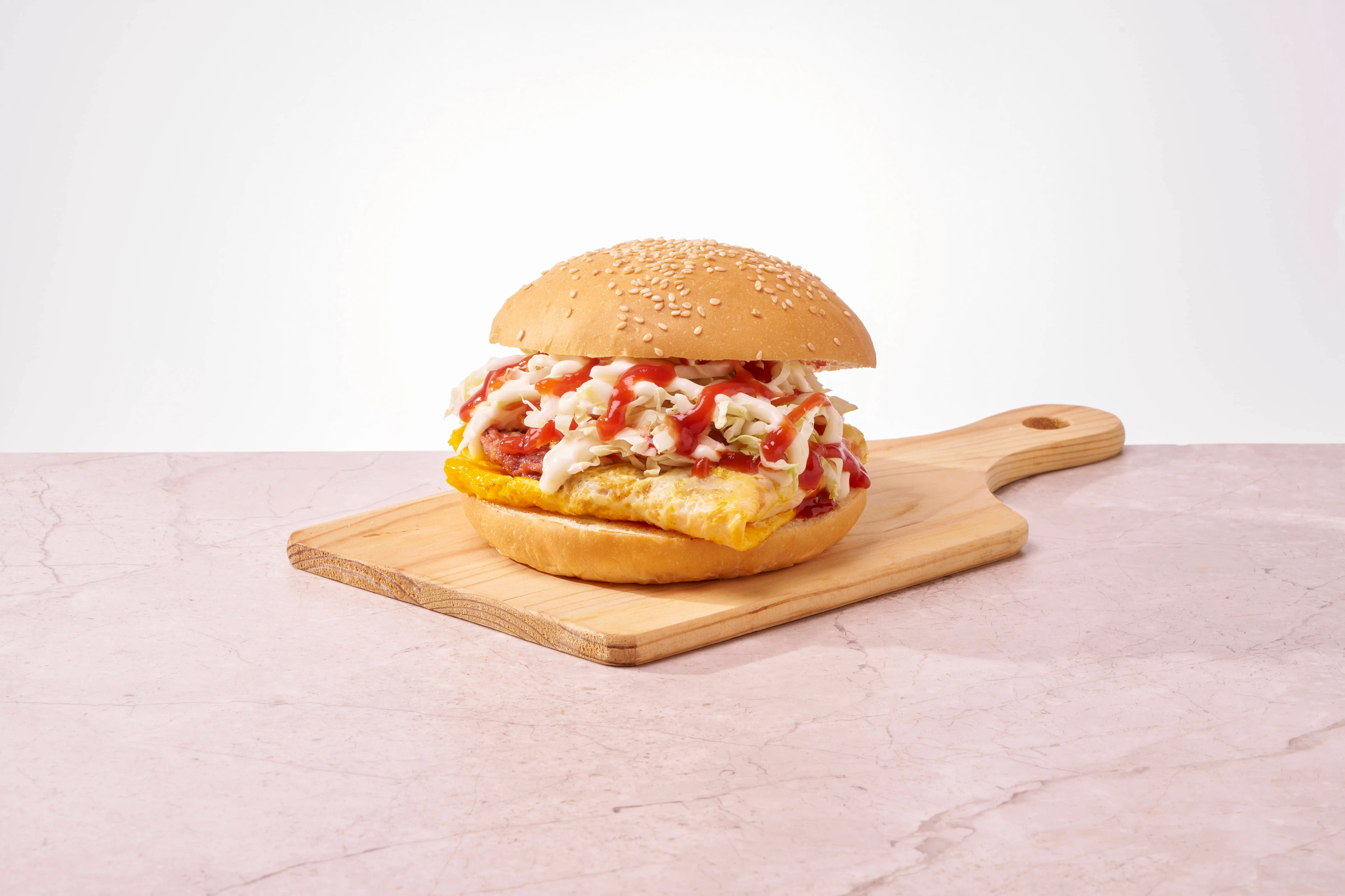 Juicy classic beef burger from Stack'd